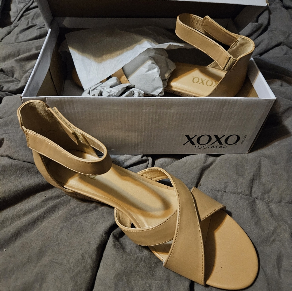 XOXO Tan Sandals for Women